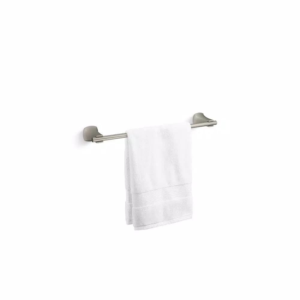 KOHLER Rubicon 18 in. Single Towel Bar in Vibrant Brushed Nickel