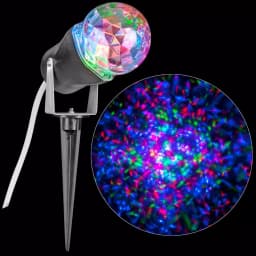 LightShow RGB Multi-Color LED Light Projection Outdoor Holiday Projector with Ground Stake thumbnail 2