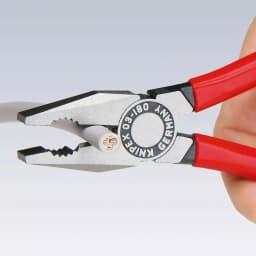 KNIPEX 7.25 in. Heavy Duty Forged Steel Combination Pliers, 60 HRC Cutting Edge thumbnail 2