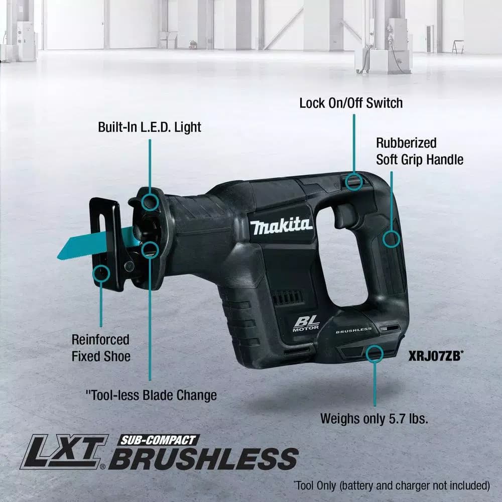 Makita 18V LXT Sub-Compact Brushless Cordless Reciprocating Saw (Tool-Only)
