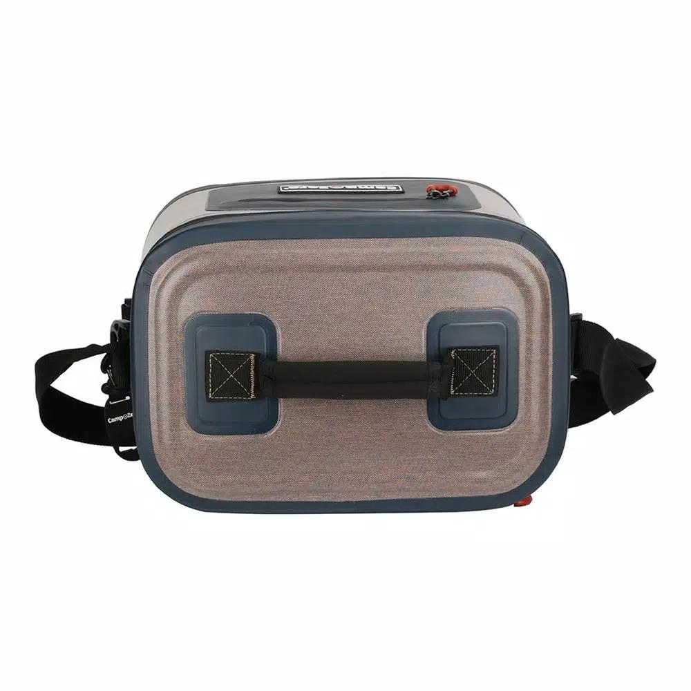 Camp-Zero 7.6 Qt. Soft Cooler, 12-Can Capacity, Beige and Blue