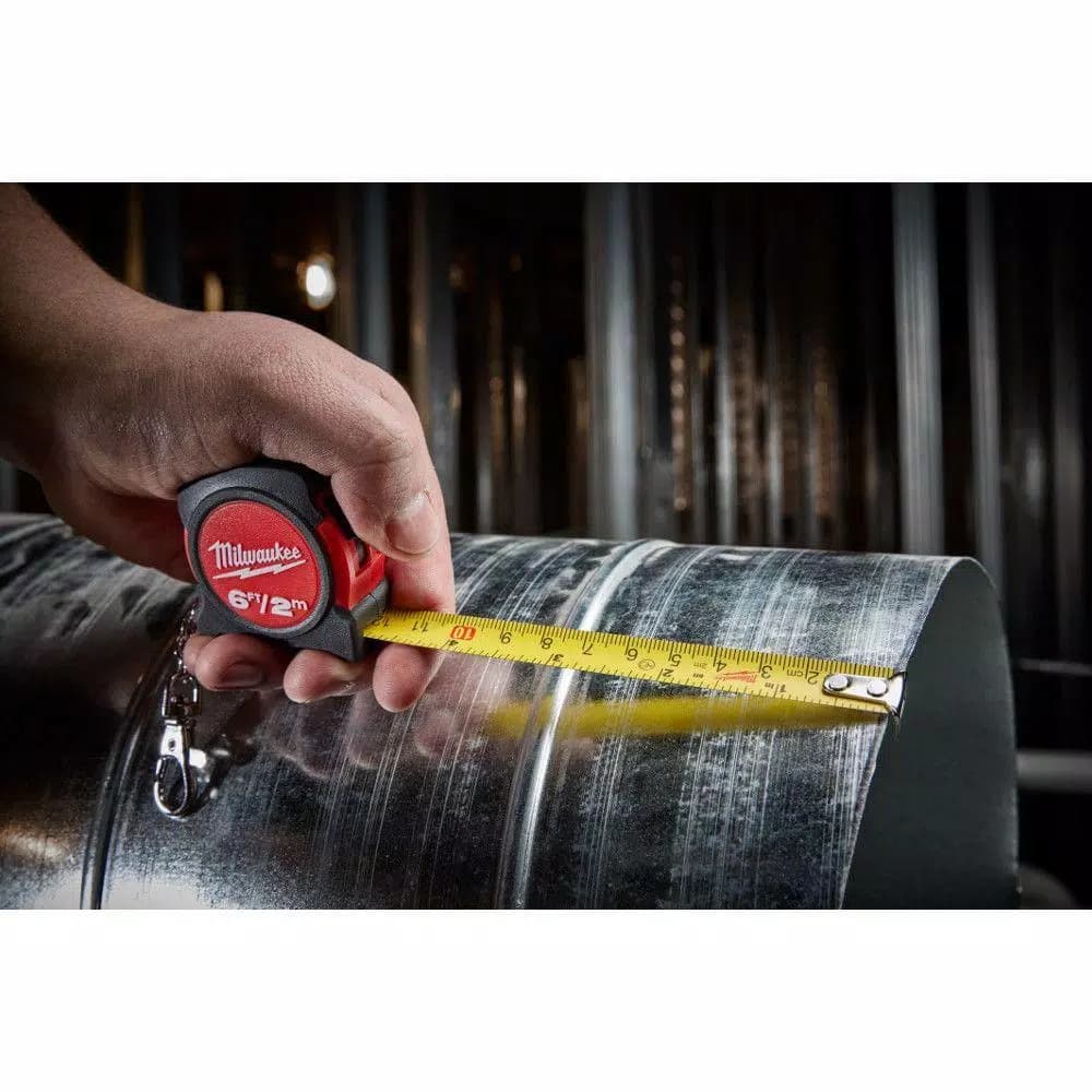 Milwaukee 6 ft. Keychain Tape Measure with Nylon Coated Blade