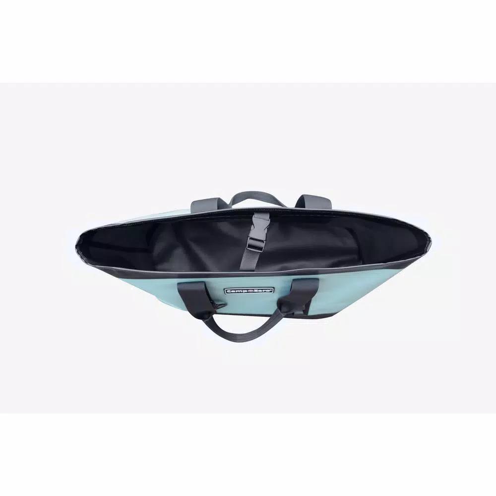 Camp-Zero Premium Carry-All Tote Bag - Waterproof Soft-Side Cooler, Blue and Gray