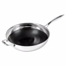 Black Cube 12.5 in. Hybrid Non-Stick Stainless Steel Wok thumbnail 1