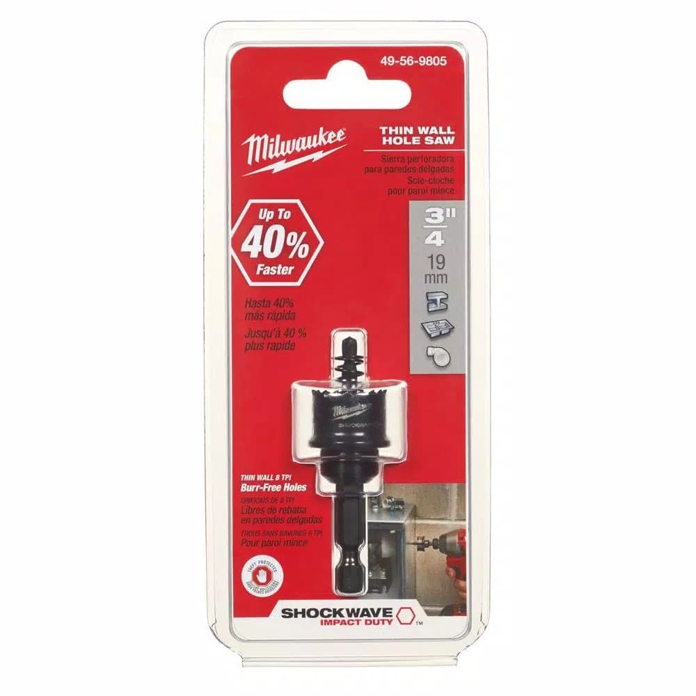 Milwaukee SHOCKWAVE Impact Duty 3/4 in. Thin Wall Hole Saw