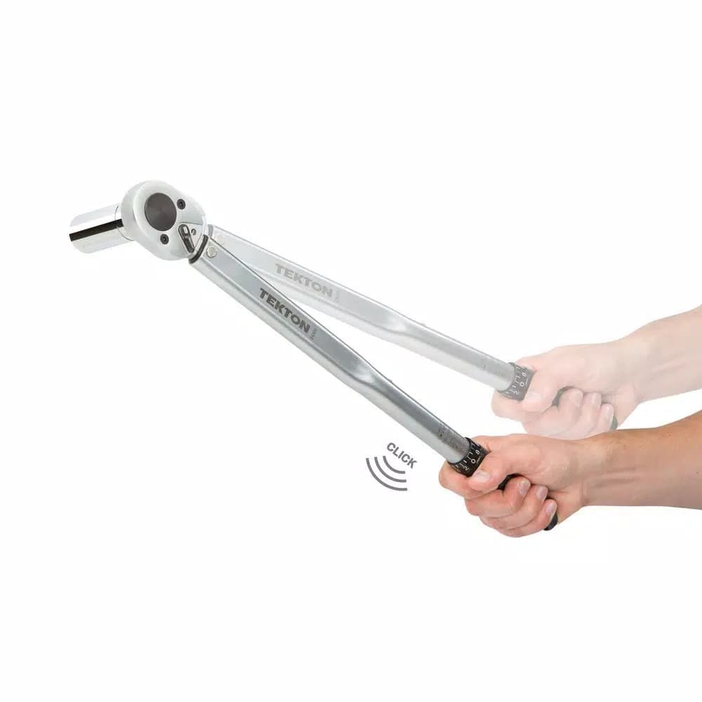 TEKTON 1/2 in. Drive Click Torque Wrench, 10-150 ft.-lb.