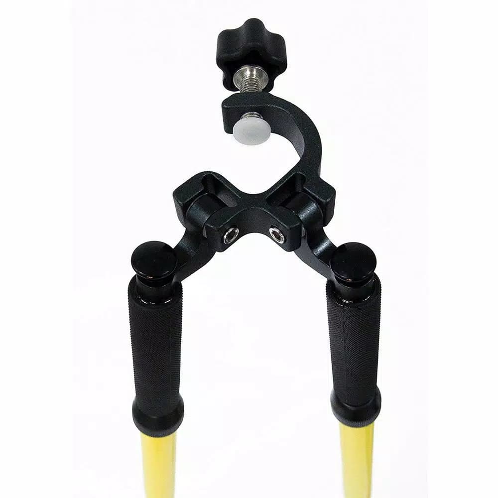 AdirPro Aluminum Prism Pole Bipod - Yellow Surveying Tripod Accessory