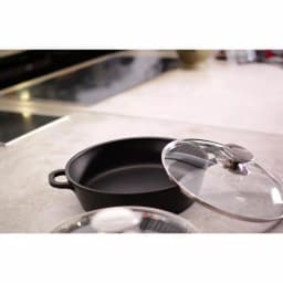 Berndes Vario Click 4 Qt. Induction Round Saute Casserole with Lid, Black thumbnail 3