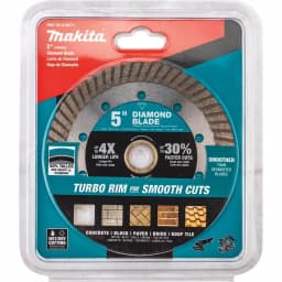 Makita 5 in. Turbo Rim Diamond Blade for Concrete, Brick, and Block thumbnail 2