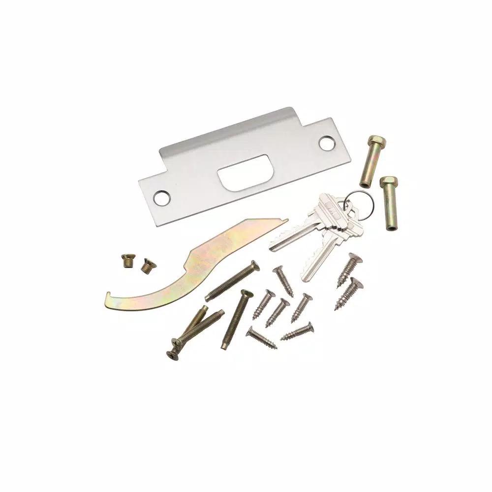 Taco Saturn Series Grade 2 Classroom Cylindrical Door Leverset with 2 Cylinders, Brushed Chrome