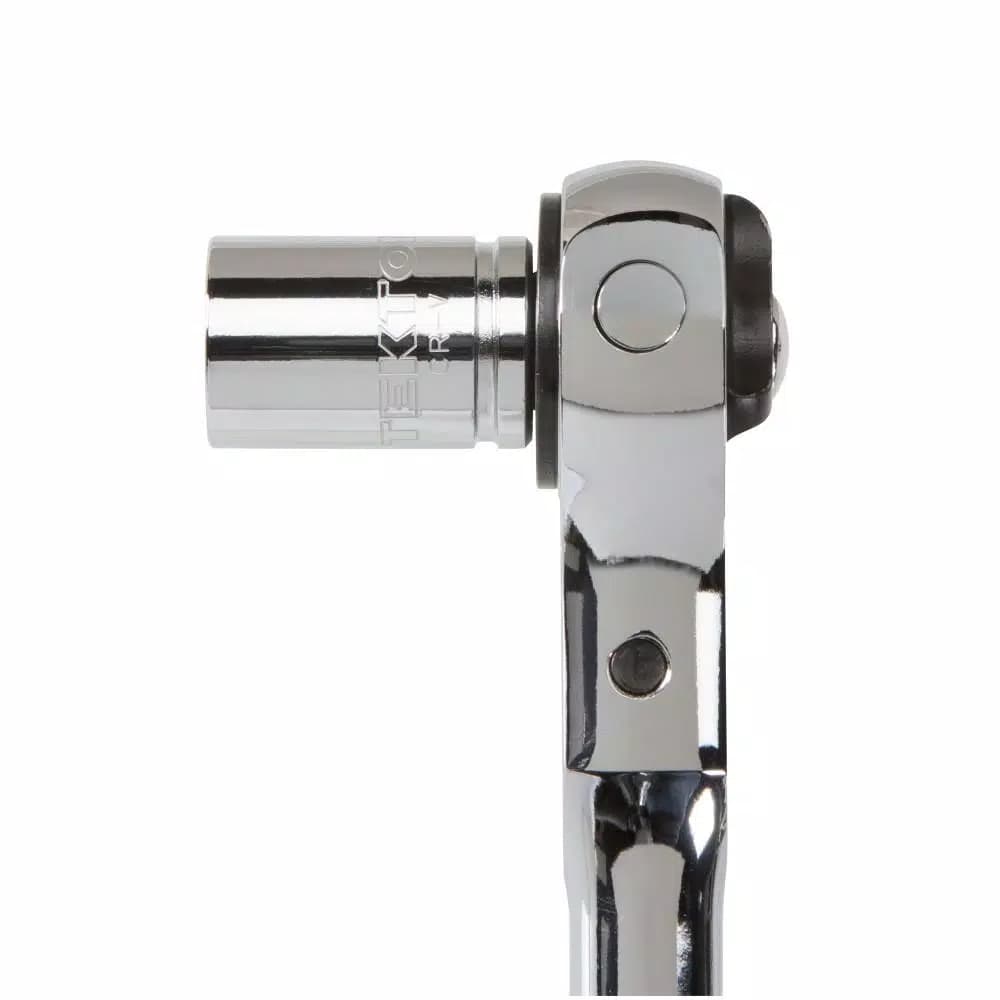 TEKTON 1/2 in. Drive 12 in. Swivel Head Ratchet, 72-Tooth