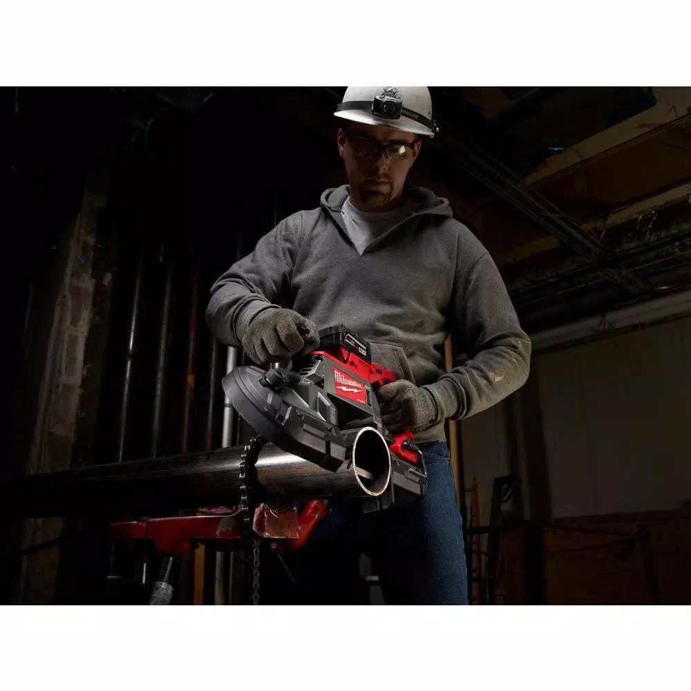 Milwaukee M18 FUEL 1 in. SDS-Plus Rotary Hammer and Deep Cut Band Saw 2-Tool Combo Kit