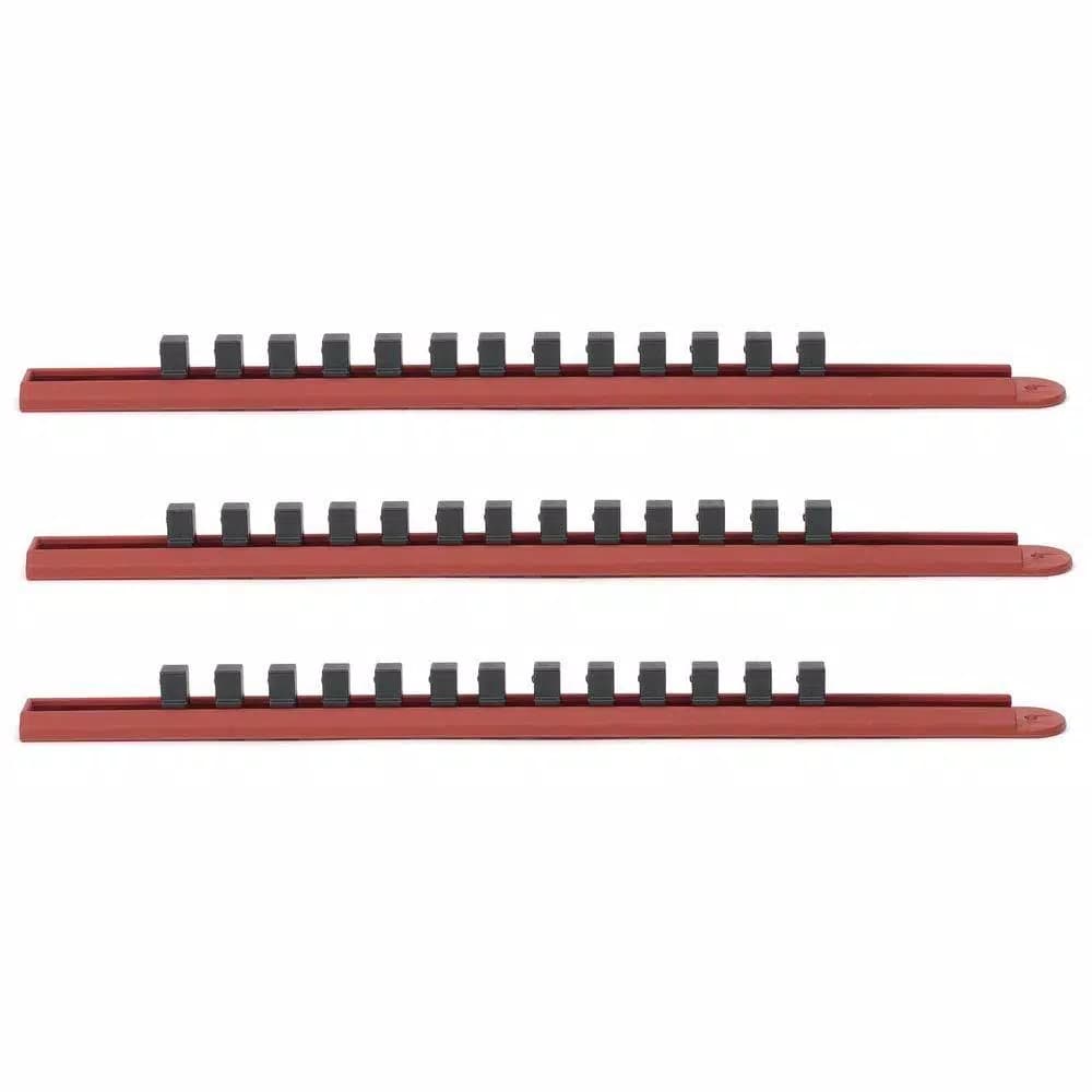 GearWrench 3-Piece Slide Socket Rail System with Ball Bearing Retention