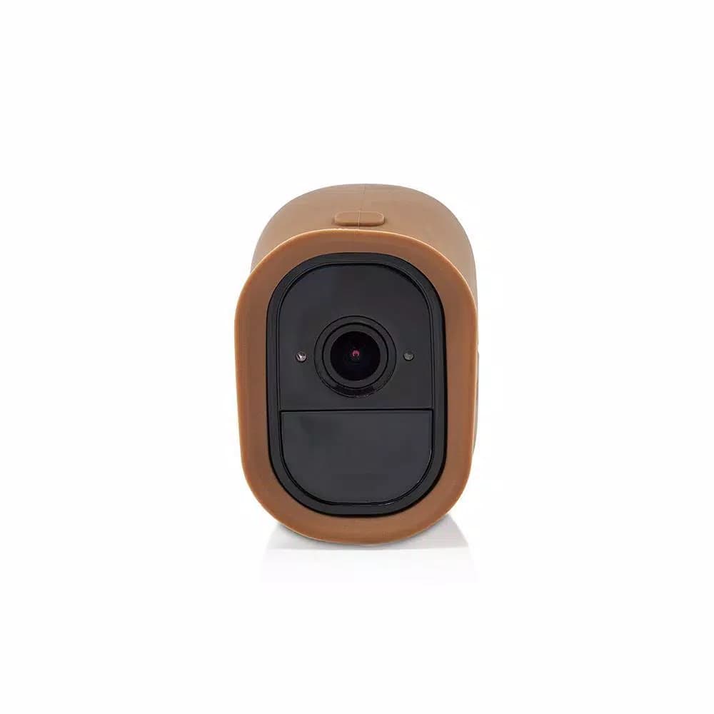Wasserstein Silicone Skins for Arlo Pro and Pro 2 - Protective Camera Covers (3-Pack, Black/Brown/Gray)