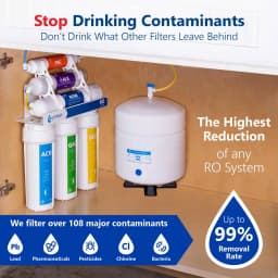 Express Water 10-Stage Reverse Osmosis Alkaline Water Filtration System with Faucet and 4 Gallon Tank thumbnail 3