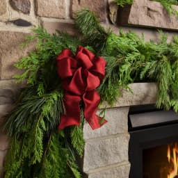 VAN ZYVERDEN 25 ft. Fresh Cut Pacific Northwest Princess Pine and Western Red Cedar Holiday Garland thumbnail 3