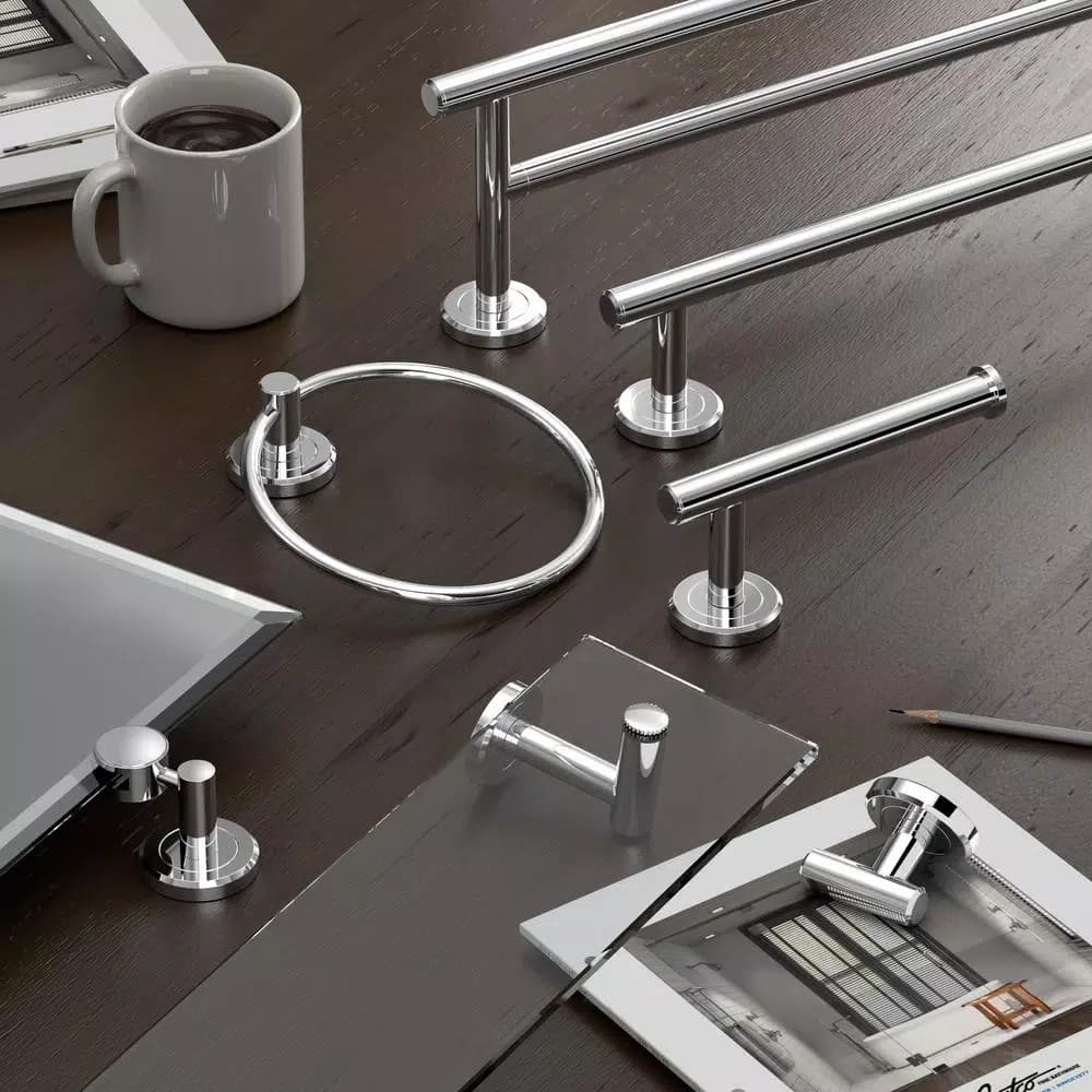 Gatco Latitude II 24 in. Single Towel Bar, Polished Chrome