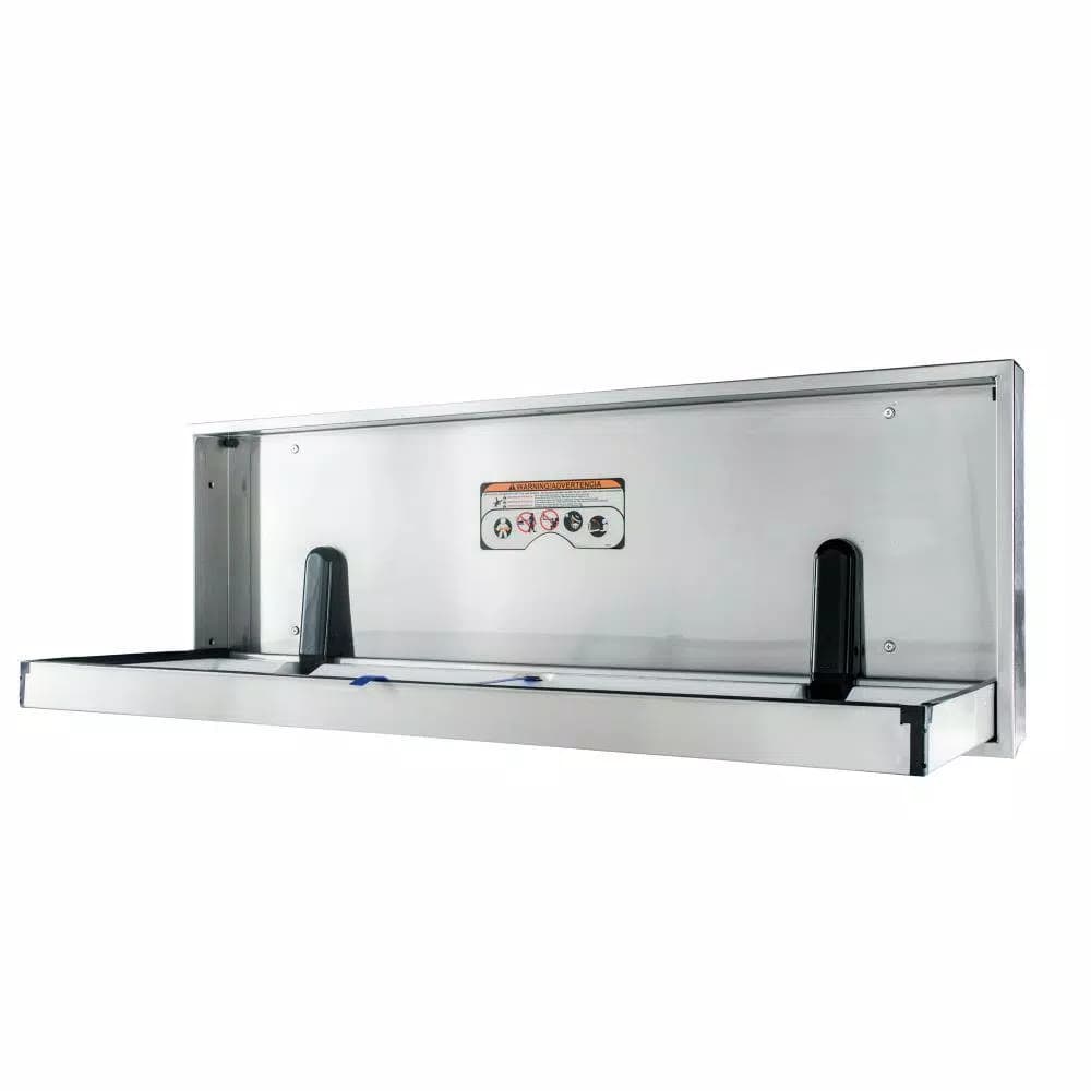 Foundations Stainless Steel Adult Changing Station - Horizontal Recessed ADA Compliant