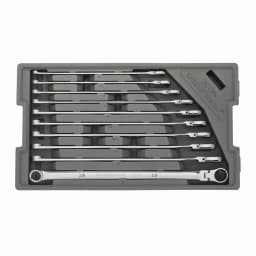 GearWrench 120XP Universal Spline XL Flex Head GearBox Ratcheting Metric Wrench Set, 10-Piece thumbnail 4