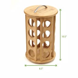 Mind Reader 24-Capacity Bamboo K-Cup Storage Organizer and Coffee Pod Carousel thumbnail 7