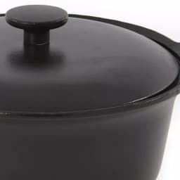 BergHOFF Ron 4.4 Qt. Cast Iron Stock Pot with Lid, Black thumbnail 2