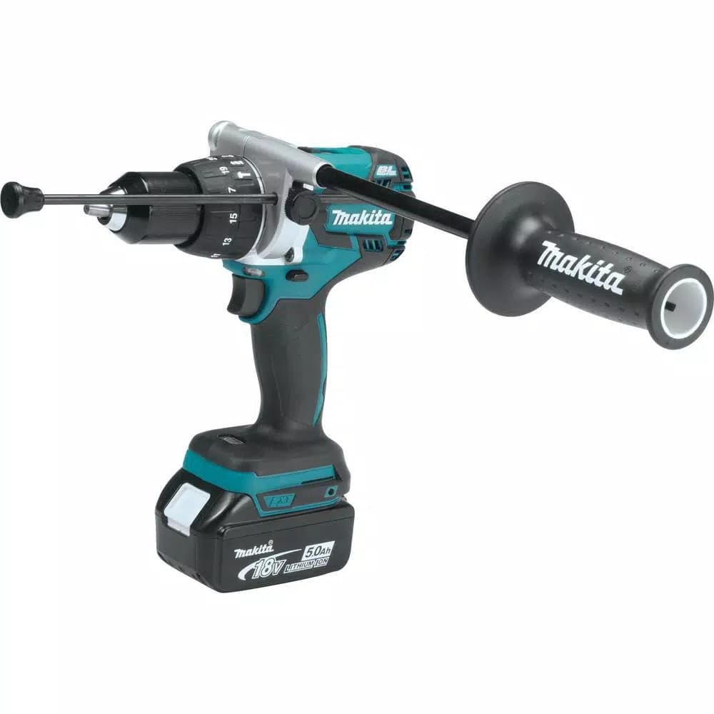 Makita 18V LXT Brushless Cordless 2-Piece Combo Kit (Hammer Drill & Impact Driver) with 5.0 Ah Battery