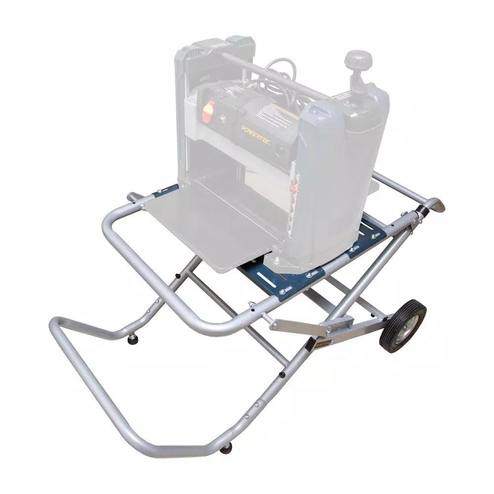 POWERTEC Rolling Foldable Table Saw Stand with 330 lb Capacity and 8-inch Wheels