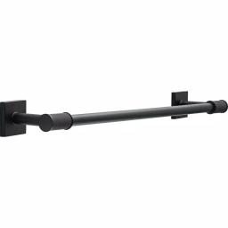 Delta Averland 18 in. Matte Black Towel Bar, Contemporary Knurled Design thumbnail 1