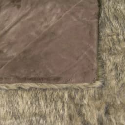 Best Home Fashion Tawny Fox Faux Fur Throw Blanket, 58 in. x 84 in., Southwestern Style thumbnail 3
