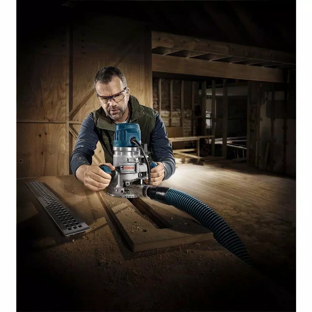 Bosch 2.3 HP 15 Amp Variable Speed Fixed Base Corded Electric Router Kit