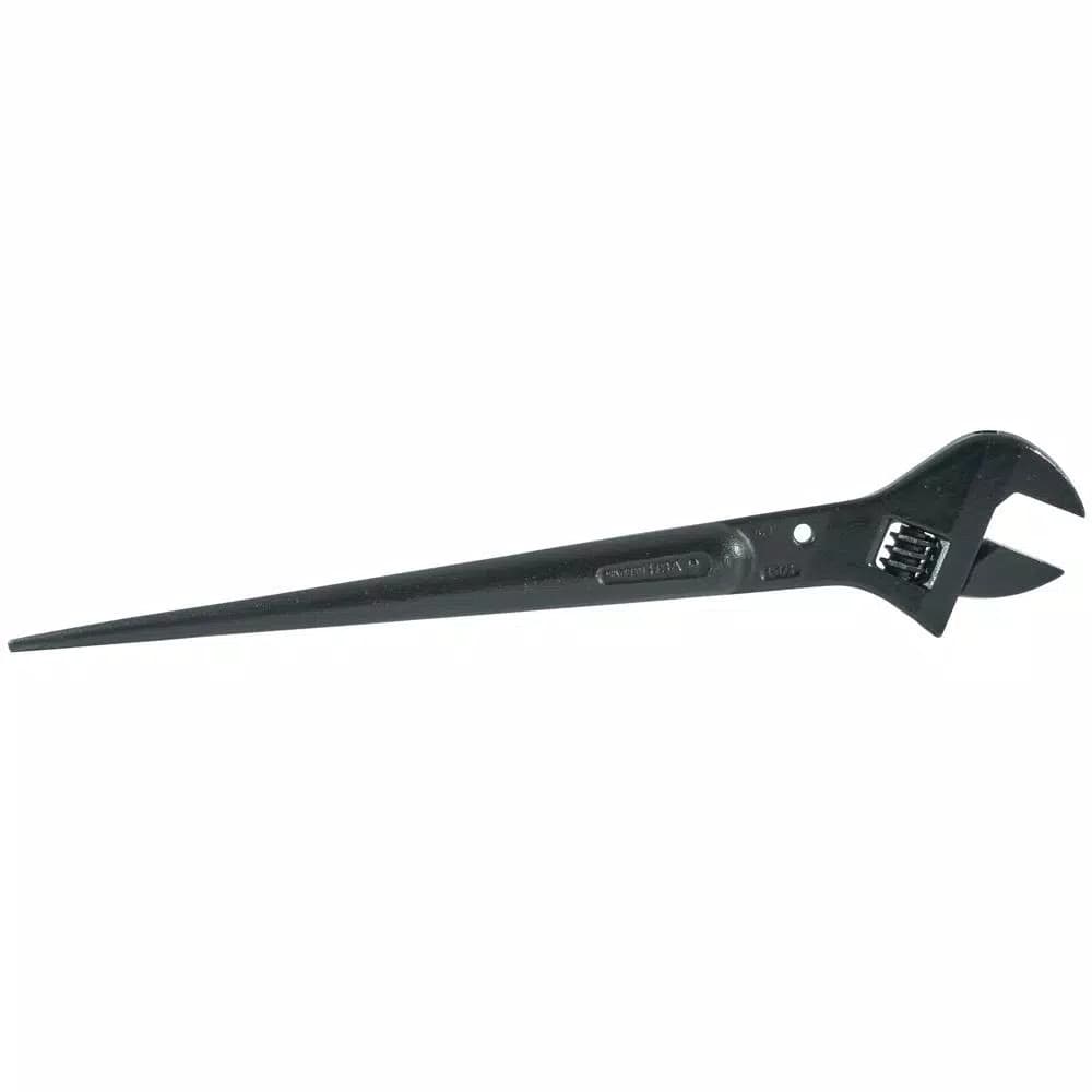 Klein Tools 16 in. Adjustable Construction Wrench, 1-1/2 in. Capacity