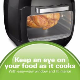 Hamilton Beach 11 Qt. Digital Air Fryer Oven with Rotisserie and Rotating Basket, Black thumbnail 6