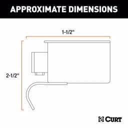 CURT 7-Way Round RV Blade Connector Plug, Trailer Side, Diecast Metal thumbnail 6