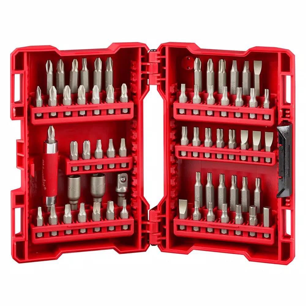 Milwaukee 64-Piece S2 Steel Driver Bit Set with Magnetic Nut Drivers