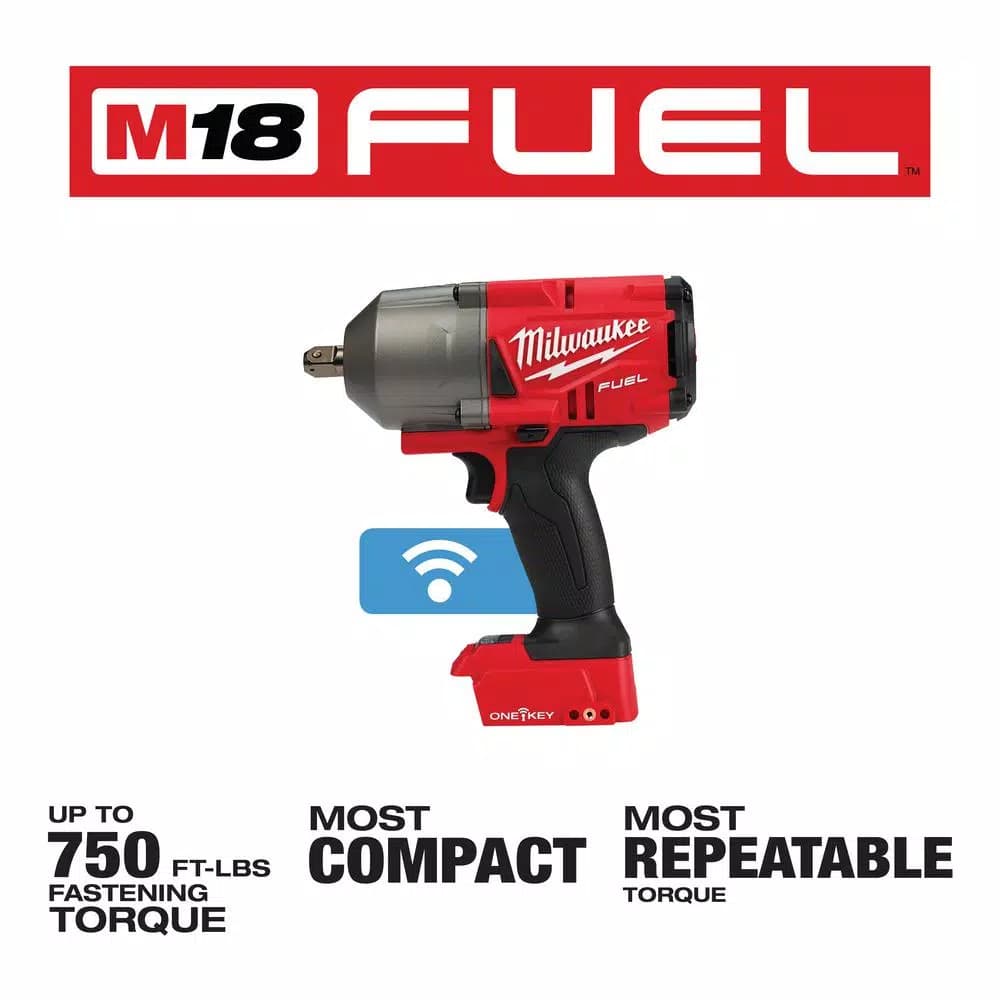 Milwaukee M18 FUEL ONE-KEY 1/2 in. High Torque Impact Wrench with Pin Detent (Tool-Only)