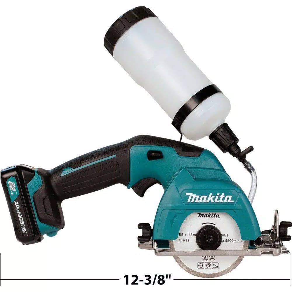 Makita 12V MAX CXT Cordless 3-3/8 in. Tile and Glass Saw Kit