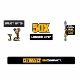 DEWALT MAX IMPACT #2 Phillips Screwdriver Bit, 6 in. thumbnail 2