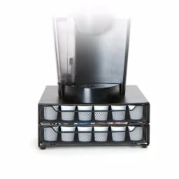 Mind Reader Jumbo 72-Capacity Metal Mesh Double Coffee Pod Storage Drawer, Black thumbnail 5