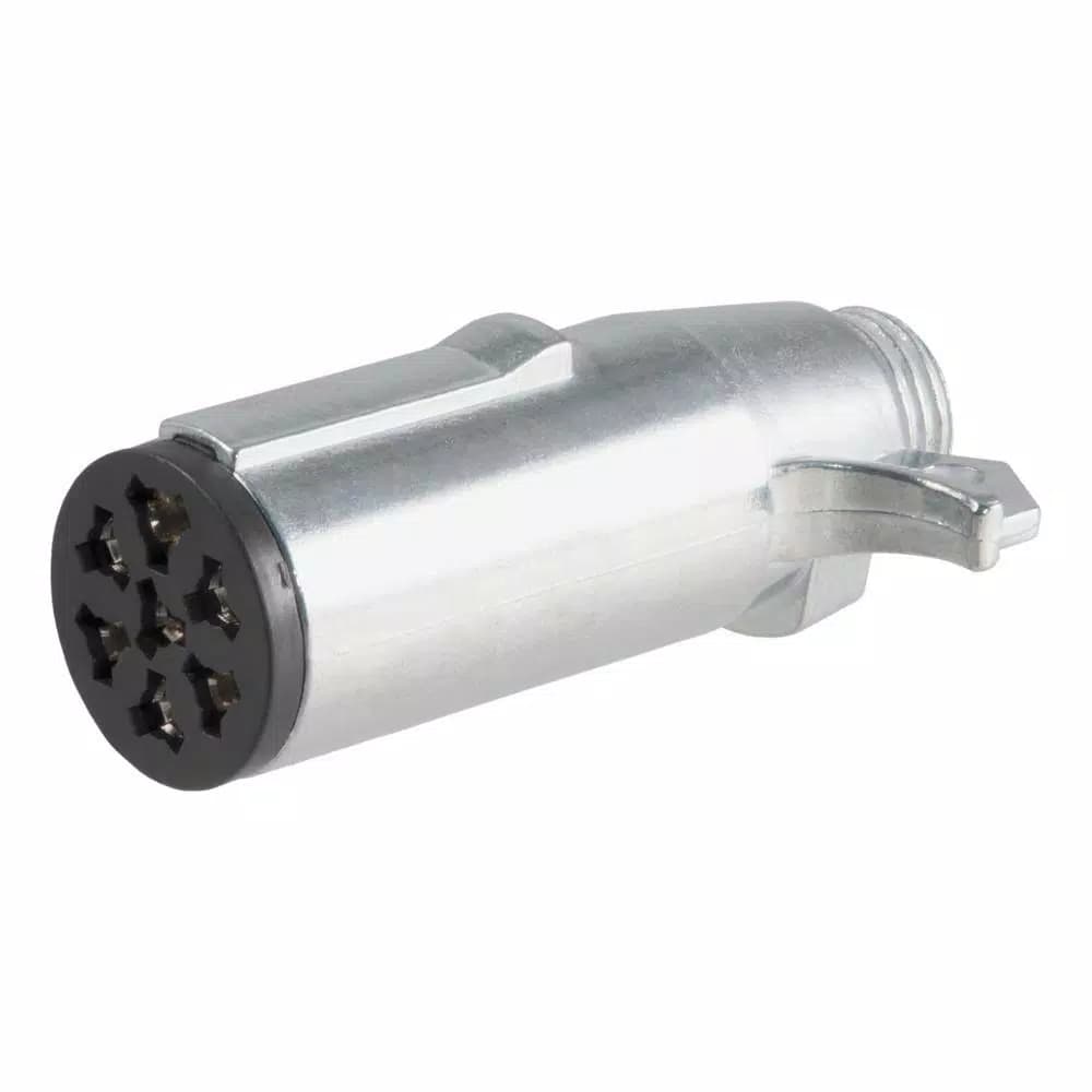 CURT 7-Way Round Trailer Connector Plug - Male End