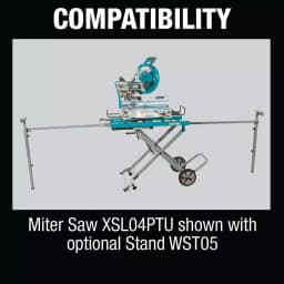 Makita 18V X2 LXT 10 in. Brushless Dual-Bevel Sliding Compound Miter Saw Kit with 4 5.0 Ah Batteries & Charger thumbnail 11