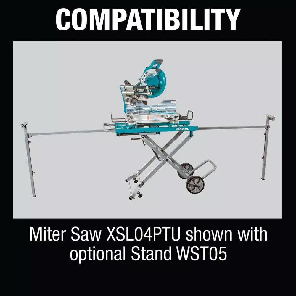 Makita 18V X2 LXT 10 in. Brushless Dual-Bevel Sliding Compound Miter Saw Kit with 4 5.0 Ah Batteries & Charger