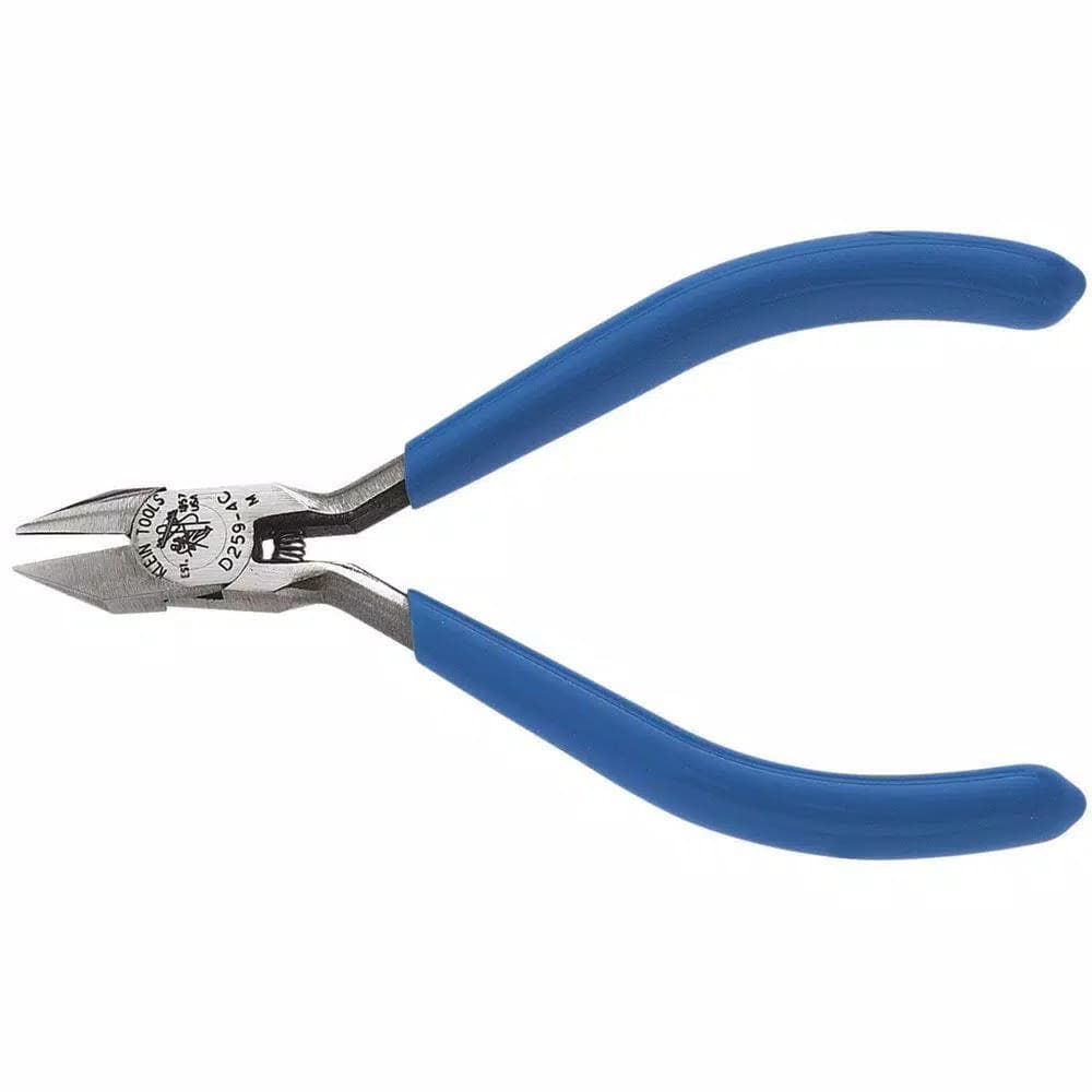 Klein Tools 4 in. Electronics Midget Diagonal Cutting Pliers with Pointed Nose
