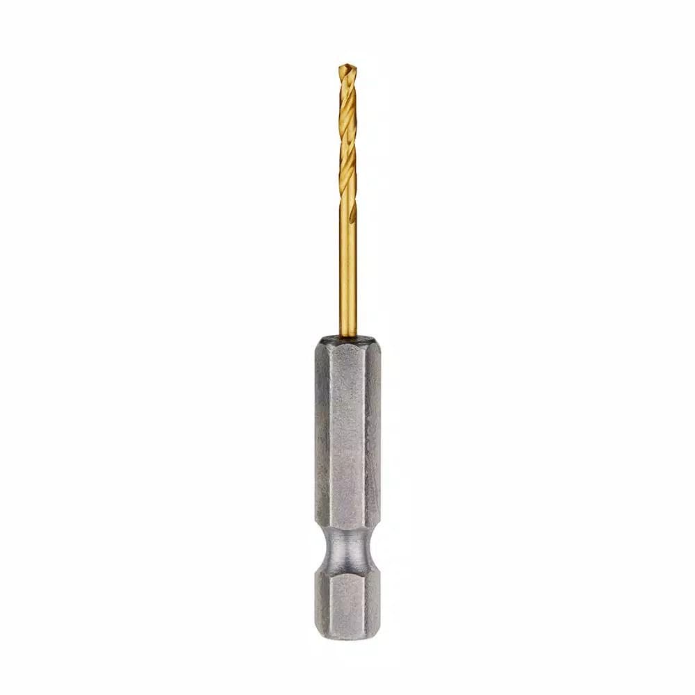 Milwaukee SHOCKWAVE 1/16 in. Titanium Twist Drill Bit with 1/4 in. Hex Shank