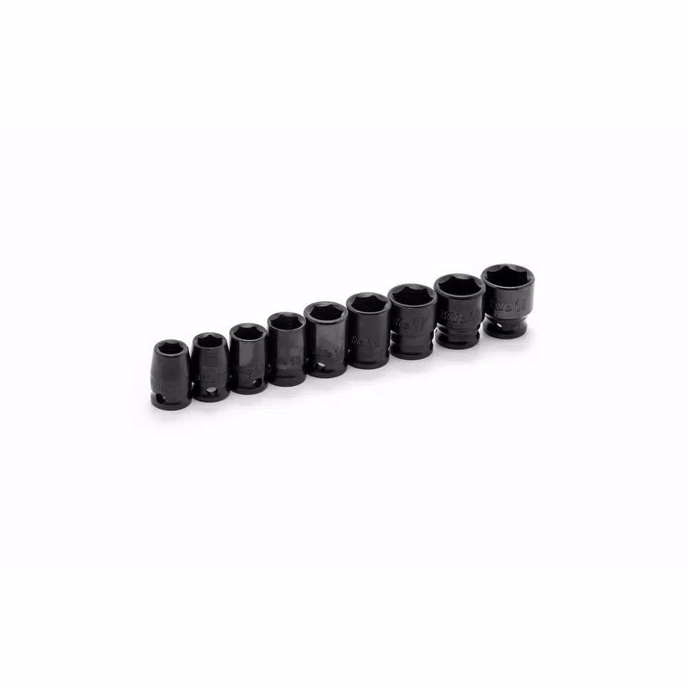 Husky 18-Piece 3/8 in. Drive SAE/Metric Impact Socket Set