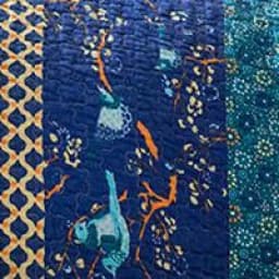 Lush Decor Royal Empire Blue Peacock Cotton Throw Blanket, 50 x 60 in thumbnail 2
