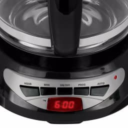 BLACK+DECKER 12-Cup Programmable Drip Coffee Maker with Glass Carafe, Black thumbnail 6