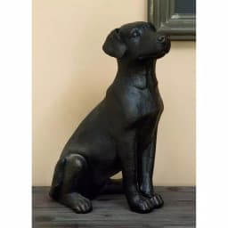 LITTON LANE 16 in. Chocolate Labrador Retriever Bronze Decorative Figurine Sculpture thumbnail 1