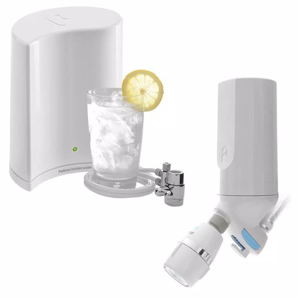 Pelican Water Pelican 3-Stage Shower and Countertop Drinking Water Purification System Combo