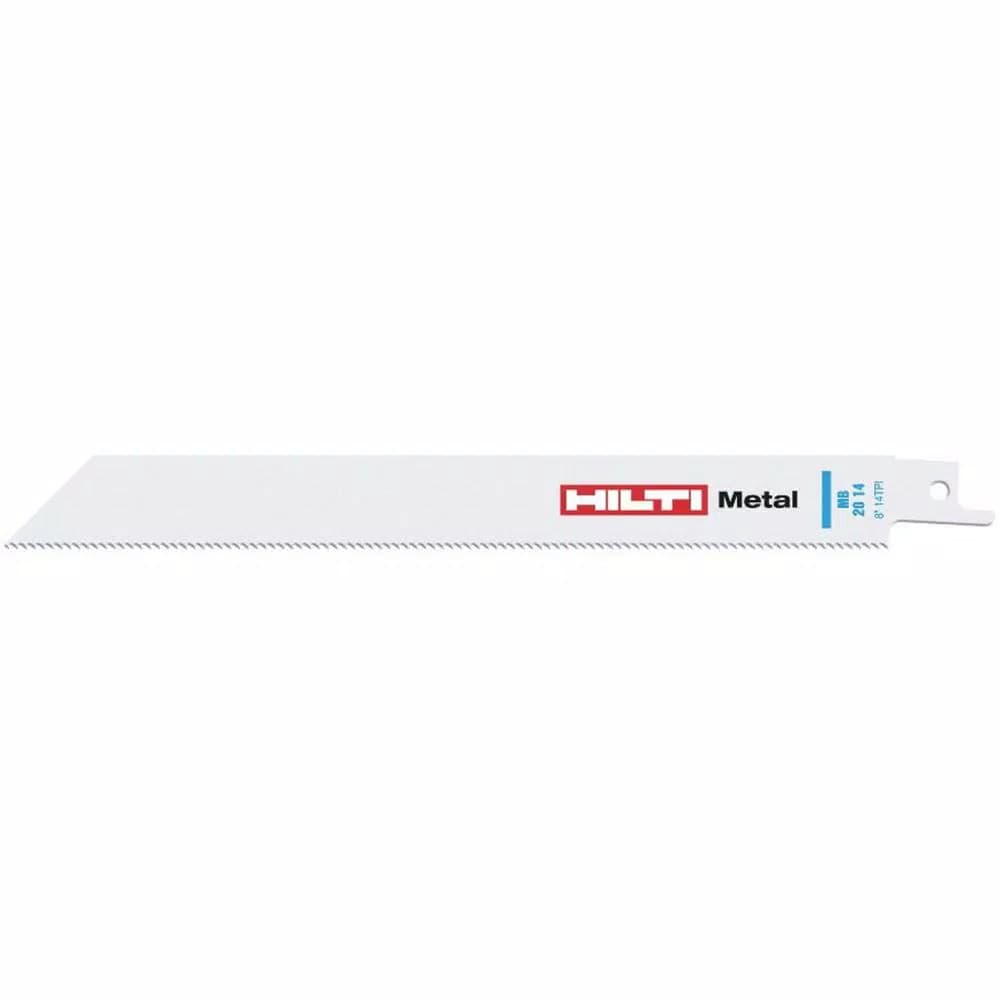 Hilti 8 in. x 14 TPI MB 20 Metal Cutting Reciprocating Saw Blade, 5-Piece Pack