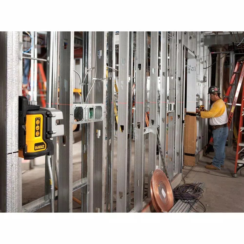 DEWALT DW089K 3-Beam Red Self-Leveling Cross Line Laser Level with Case